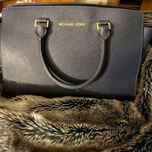 Michael Kors Selma Saffiano Leather Medium Satchel